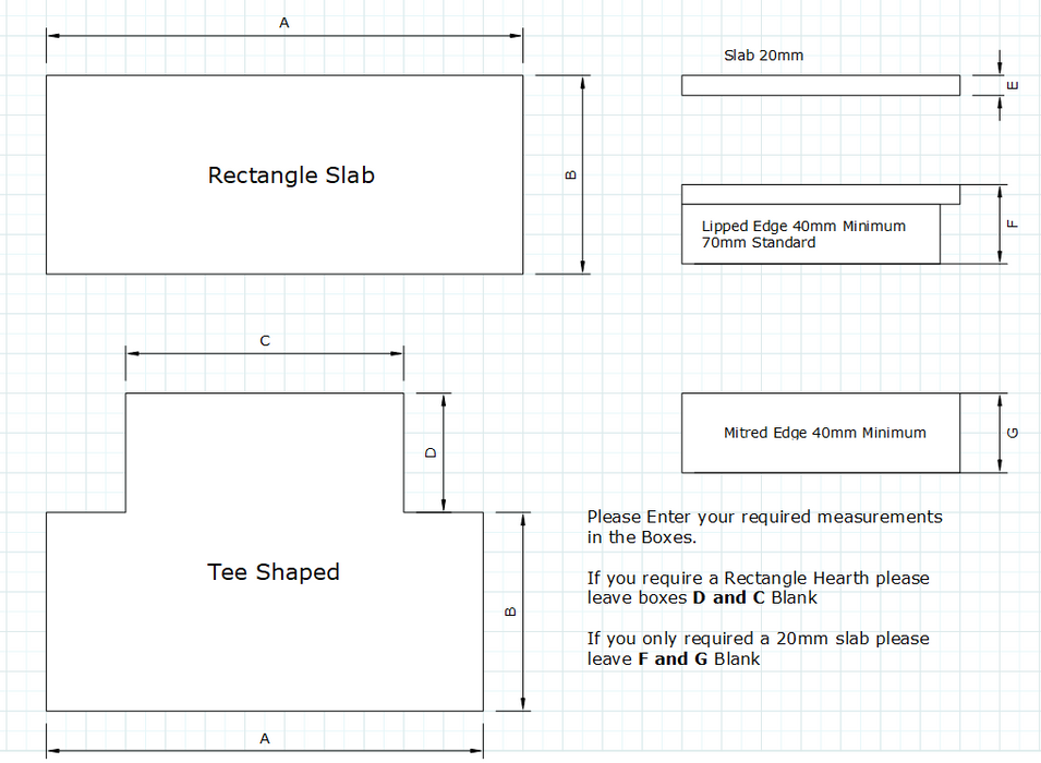 Honed Black Granite Hearth Custom Size No Joints