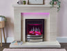 Opulus-16_-with-Nickel_Chrome-Prestige-Fascia-in-Beckford-Limestone-Surround-Pink-Flame