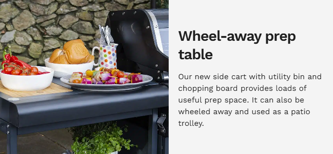 Sahara X475 Gas BBQ with Trolly