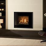 Gazco Riva 2 500 Black Glass Lining Conventional Flue LPG