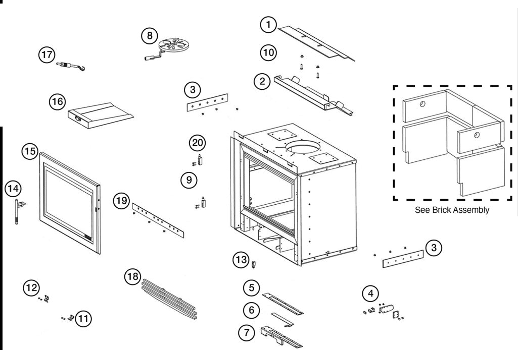RIVA 66 Centre Grate (Part No.8)