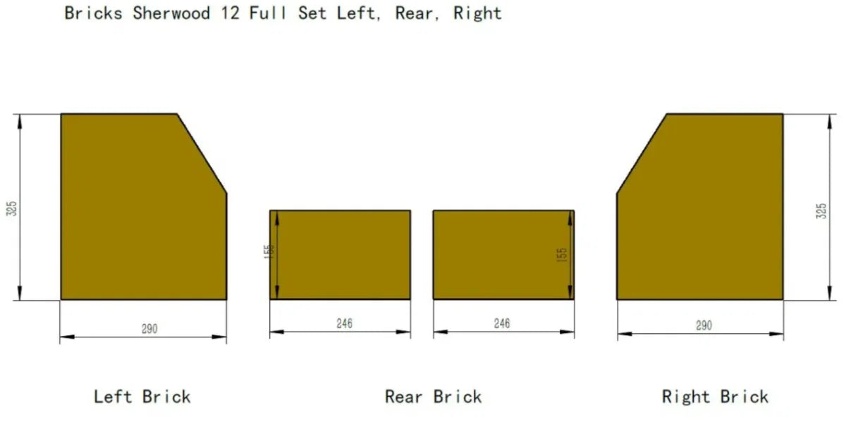 Henley Sherwood 12kw Dry Full Brick Set