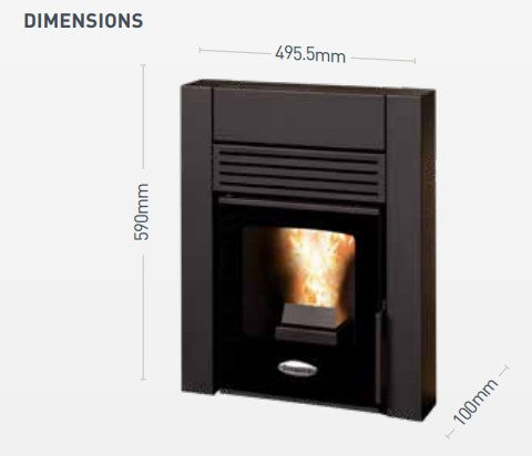 Stanley Cara Glass Insert Pellet Stove