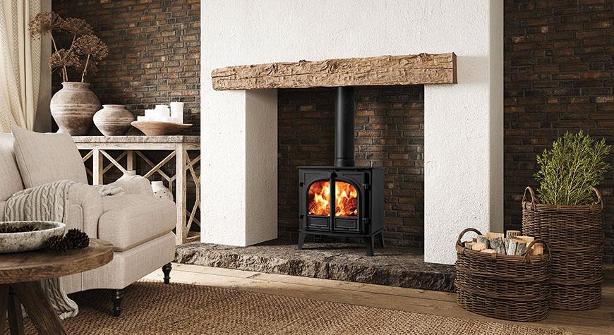 Stockton 8 Flat Top Eco Stove (Double Or Single Door)