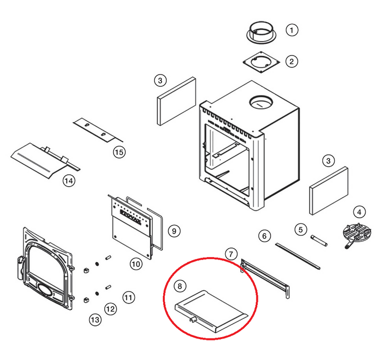 Stockton 7 Inset Mk2 Ashpan