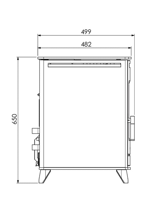 Elcofire Strata 16kw Freestanding Pellet Boiler Stove