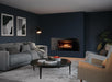 Gazco Studio 1 Glass gas fire, with Log-effect fuel bed and Black Glass lining