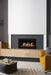 Gazco Studio 1 Edge Conventional Flue, with Driftwood-effect fuel bed and Black Glass lining