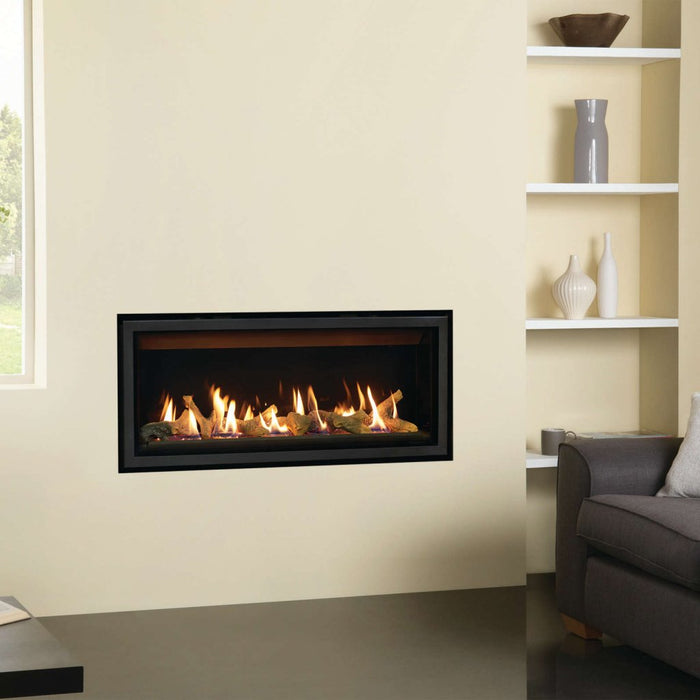 Gazco Studio 2 Edge Glass Fronted LPG Conventional Flue