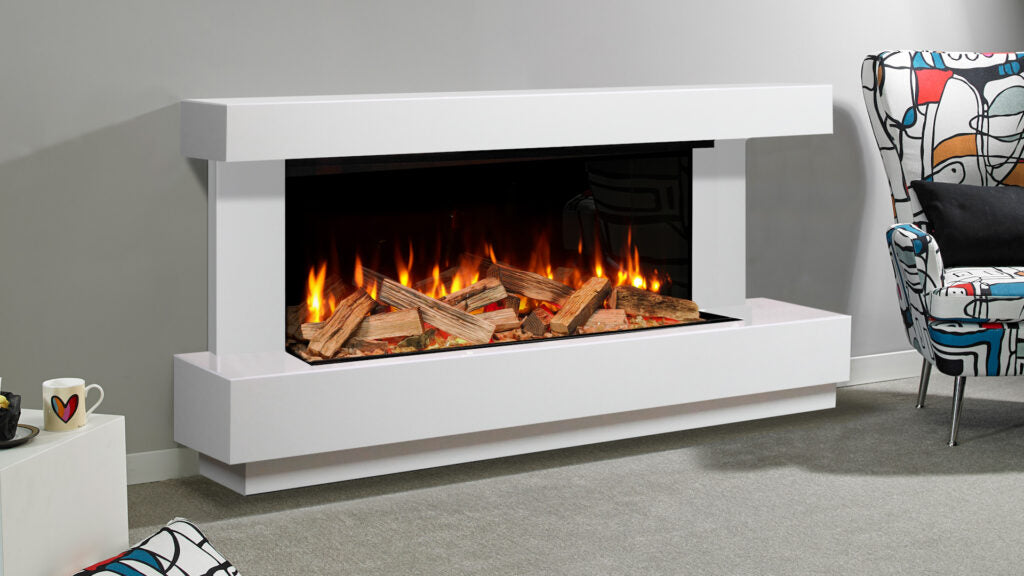 Evonic Heathcote Marble 1500 Electric Fireplace Suite