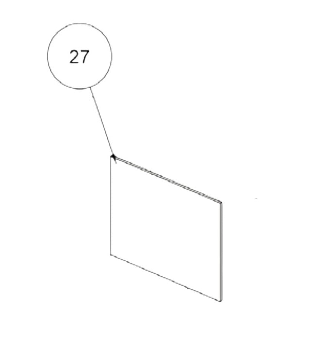 Stanley Oisin DOOR GLASS with Rope Seal