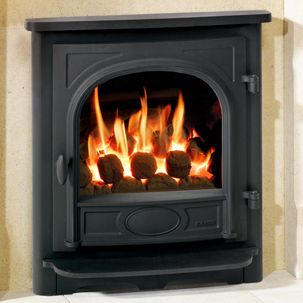 unlist Gazco Logic HE Arts BRASS, LPG, Fully Sequential Remote Control Log Effect Conventional Flue