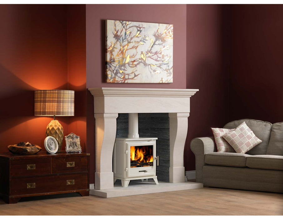 Bassington Freestanding Multi Fuel Stove Warm White
