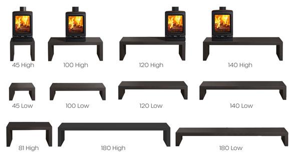 Stovax Riva Steel Stove Benches