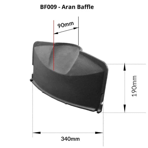 Henley Aran 6kW Freestanding Stove Baffle Plate