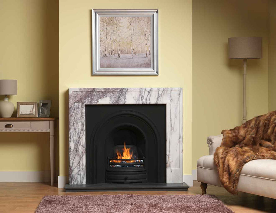 Allora Mantel Lilac Marble 51" Veined Marble Surround