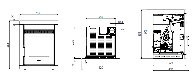 Elcofire Cooper Air Inset Pellet Stove