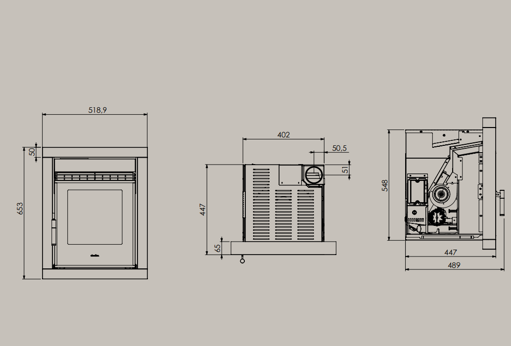 Elcofire Cooper Air Inset Pellet Stove