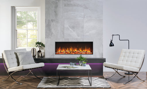 eStudio 105R with optional Silver Birch log-effect. Shown with optional Mood Lighting Kit