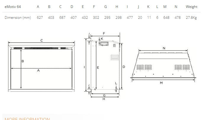 Gazco eMotiv 64 Electric Fire