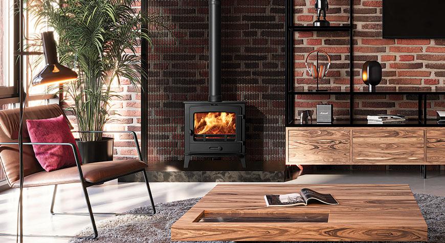 Stovax County 5Wide Multi-fuel Eco Stove with Fixed Grate