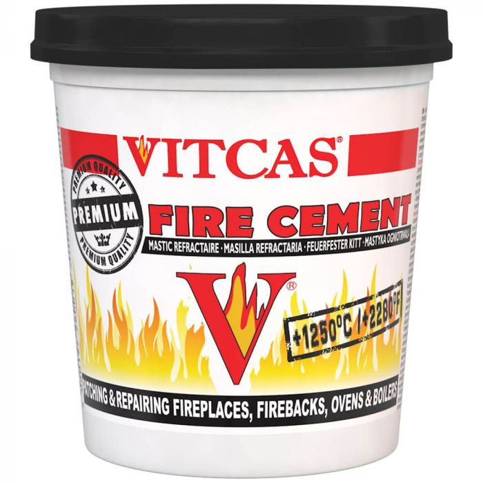 VITCAS PREMIUM FIRE CEMENT- 1kG BLACK