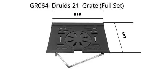 Druid 30kw Freestanding Boiler Stove Grate (Full Set)