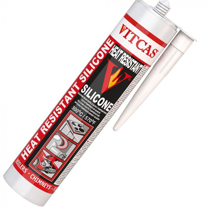 Vitcas High Temp Silicone Sealant Cartridge (Black)