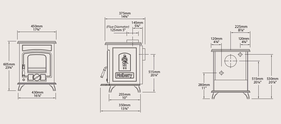 Mulberry Joyce Multi Fuel Stove