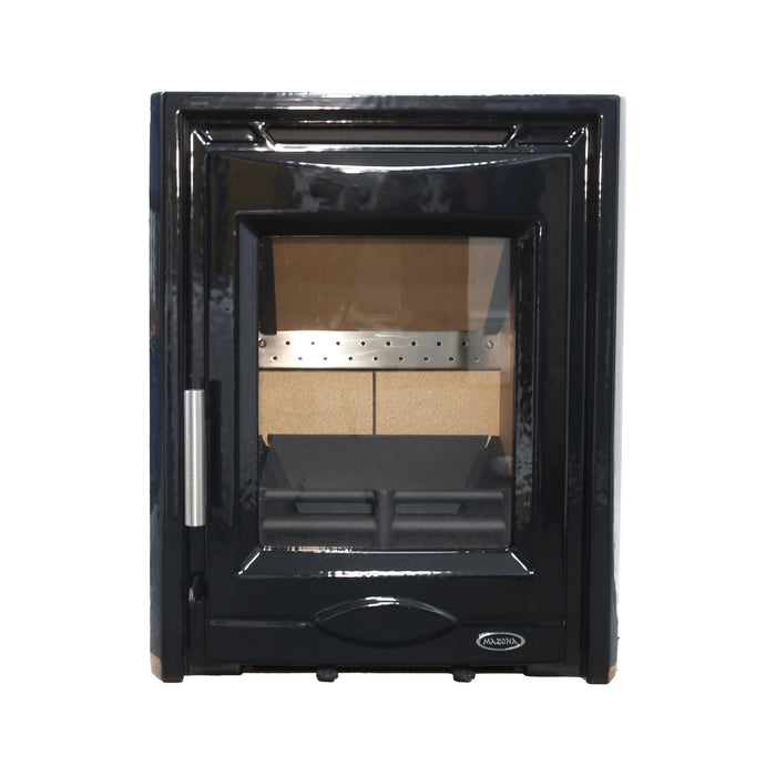 Mazona Portland Eco 5kw Enamel Black Inset Stove