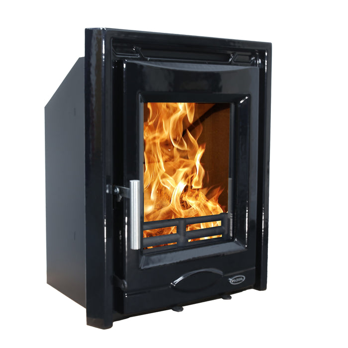 Mazona Portland Eco 5kw Enamel Black Inset Stove