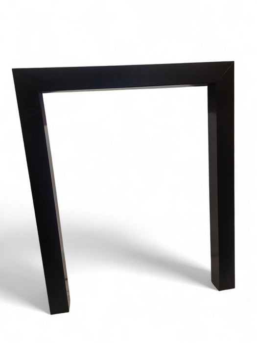 16" Matt Black Open Fireplace Frame