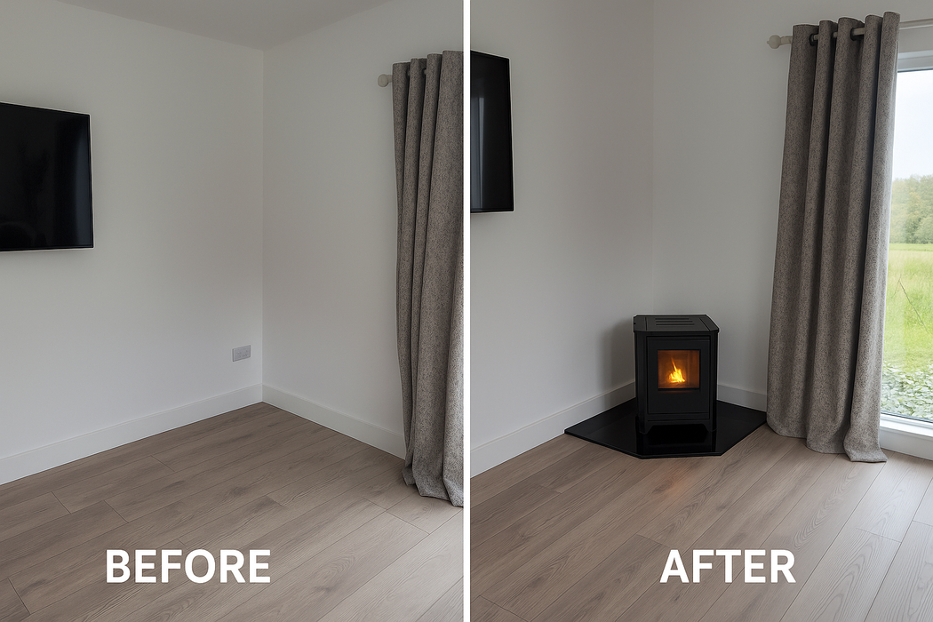 The Elcofire Kora Freestanding Pellet Stove