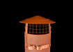 Anti Bird and Rain Cowl Stainless Steel Terracotta