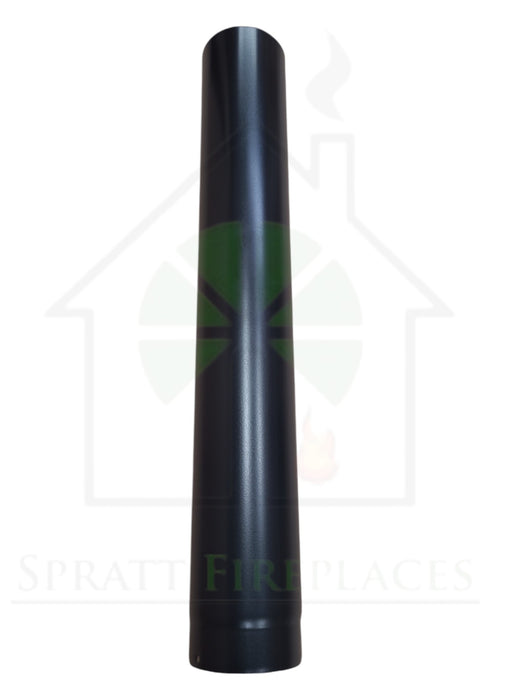 Save 5" 1000mm Matt Black Vitreous Enamel Flue Pipe