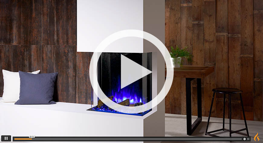 Gazco eReflex 55RW 3 Sided Electric Fire