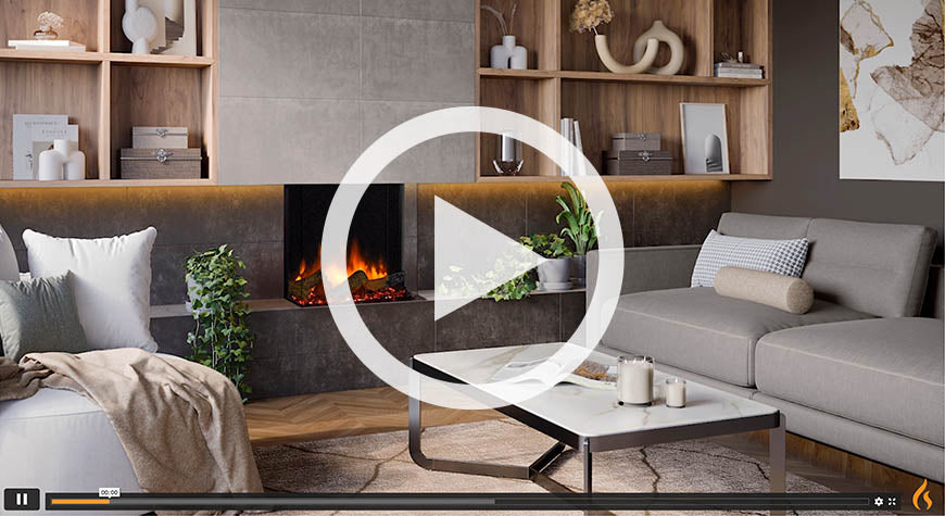Gazco eReflex 55RW 3 Sided Electric Fire