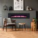 EZEE GLOW 72'' XL ZARA BLACK WALL HUNG ELECTRIC FIRE