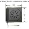 Grate Achill 6.6 center with riddle lever
