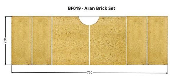 Henley Aran 6kW Freestanding Stove Full Brick Set