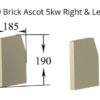 Ascot 5kw Right & Left Side - Brick
