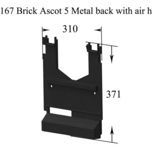 Henley Ascot 5kW Stove Metal Back with air holes