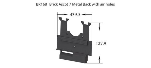 Henley Ascot 7kW Stove Metal Back With Air Holes