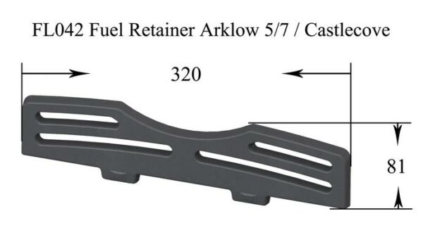 Henley Arklow 5/7kW Castlecove Insert Stove Fuel Retainer