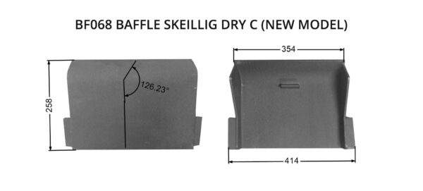 Henley Skellig C 8kW Freestanding Stove Baffle Plate
