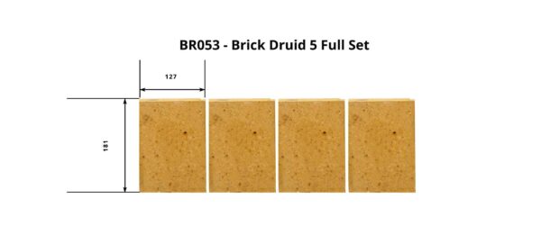 Henley Druid 5kW Freestanding Stove Full Brick Set