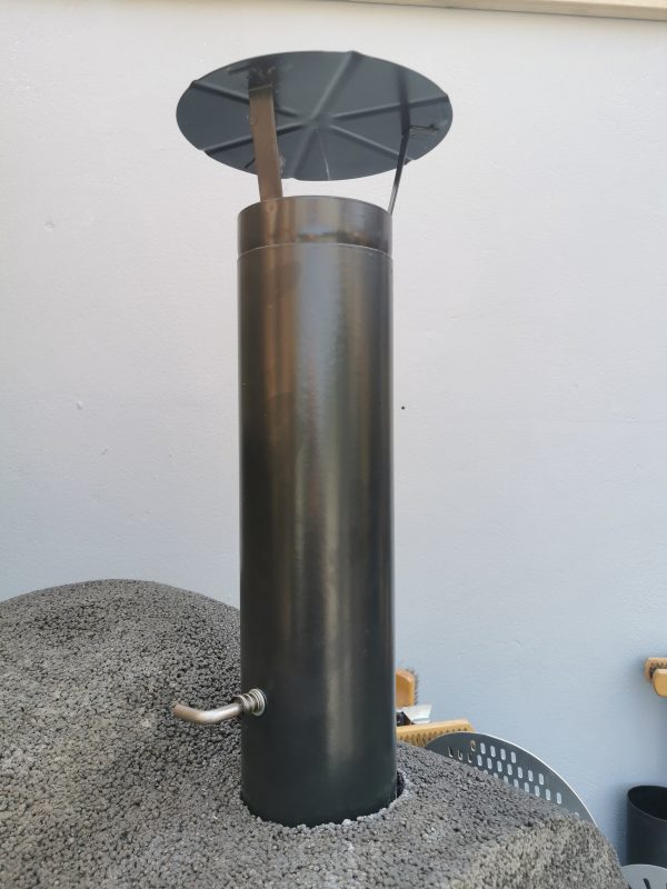 Milano Flue Pipe with Damper and Cap.